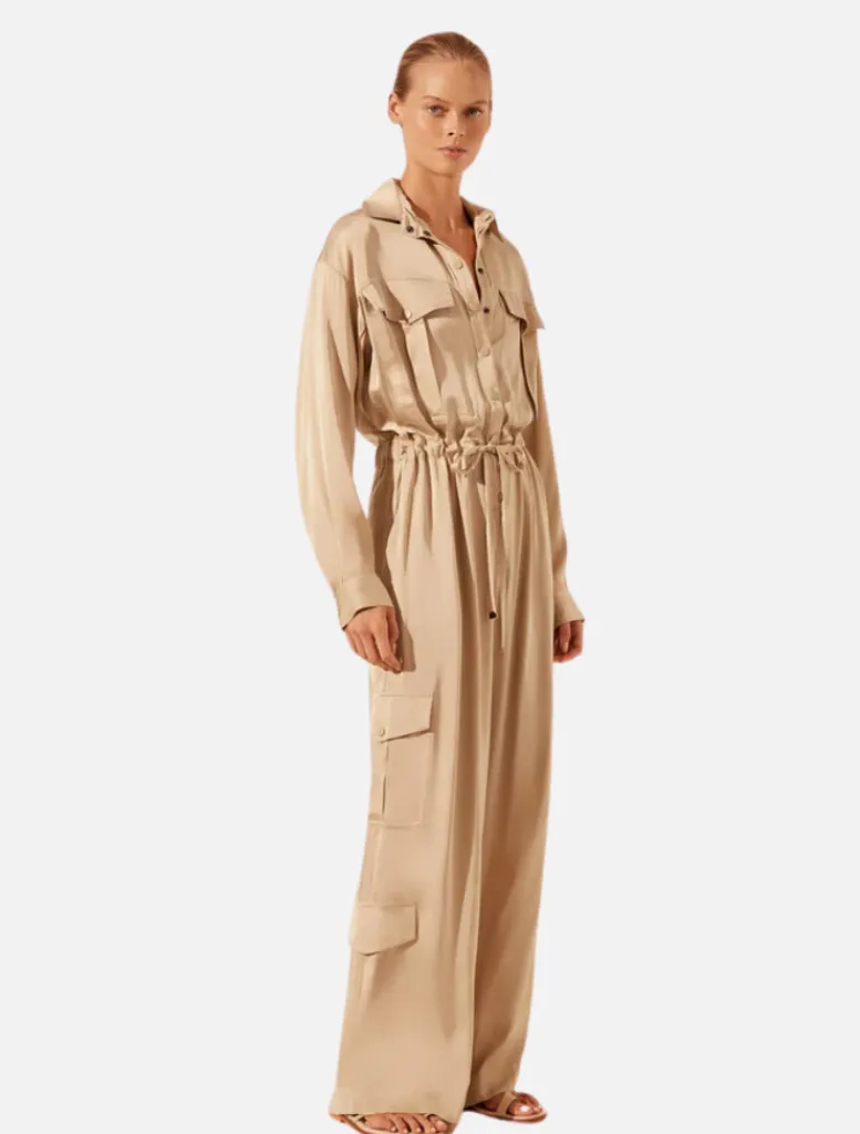 Drawstring Utility Jumpsuit -*Shona Joy Store