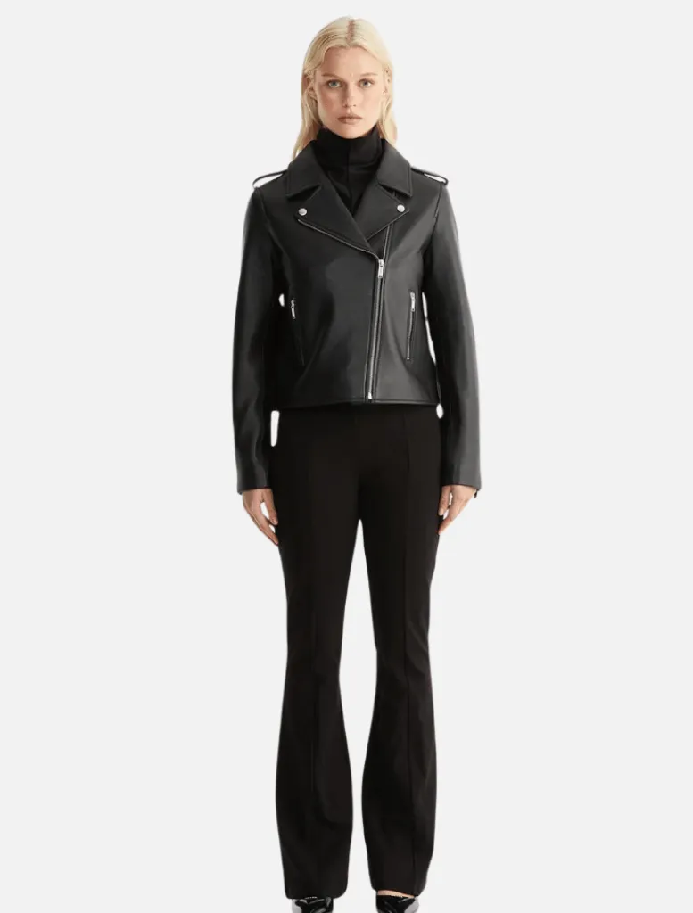 Essential Leather Biker Jacket 2.0 -*Ena Pelly Cheap