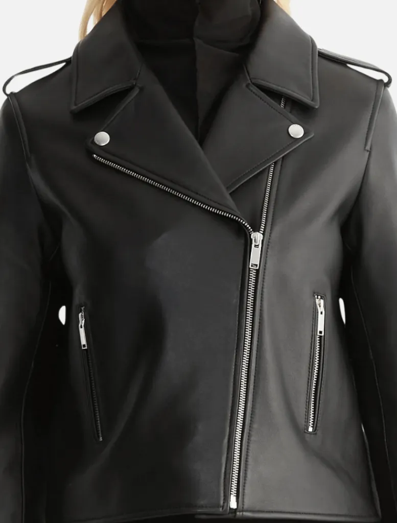 Essential Leather Biker Jacket 2.0 -*Ena Pelly Cheap