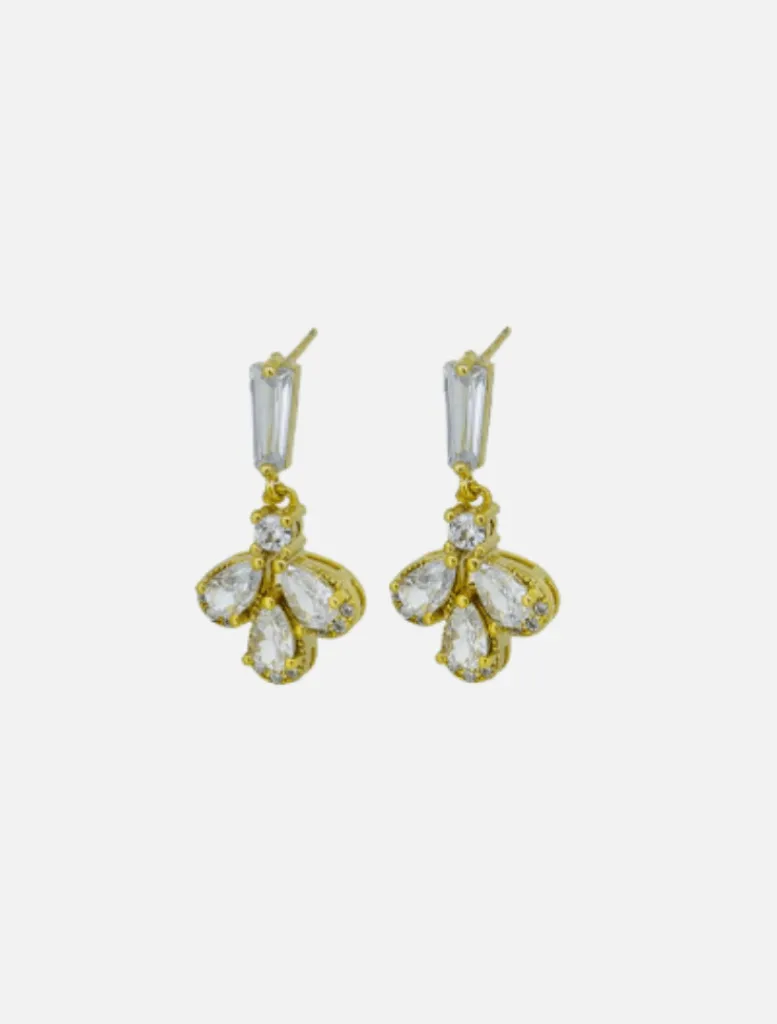 Nancy Crystal Earrings -*Jolie and Deen Cheap