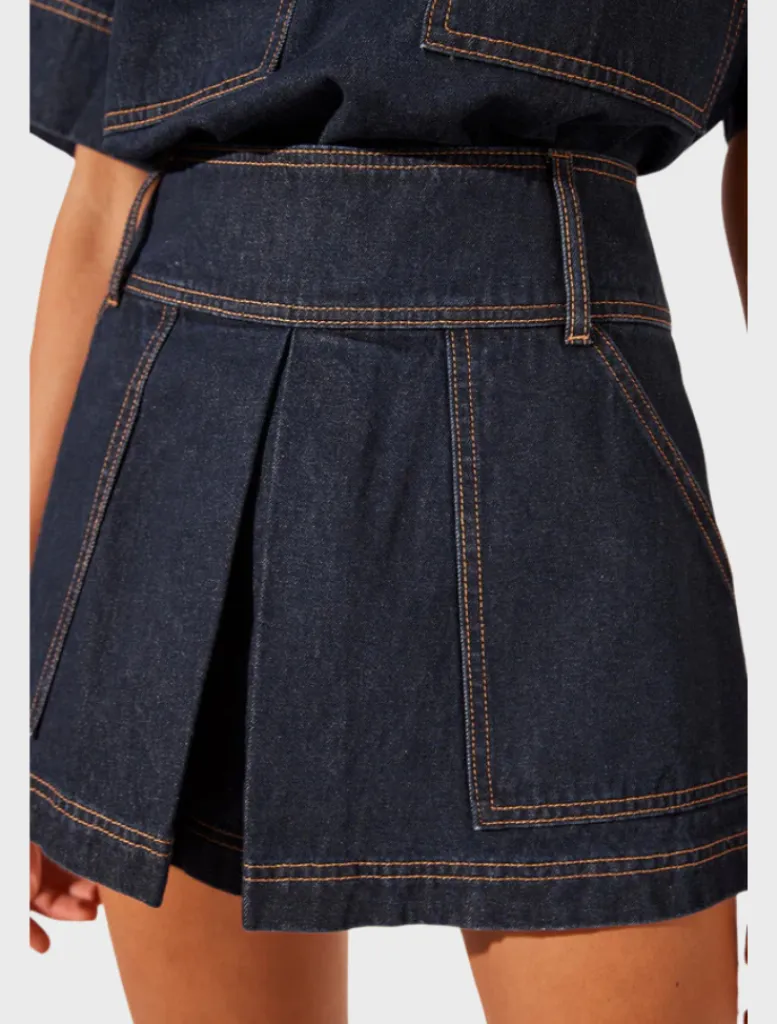 Rita Pleat Mini Skirt -*Shona Joy Store