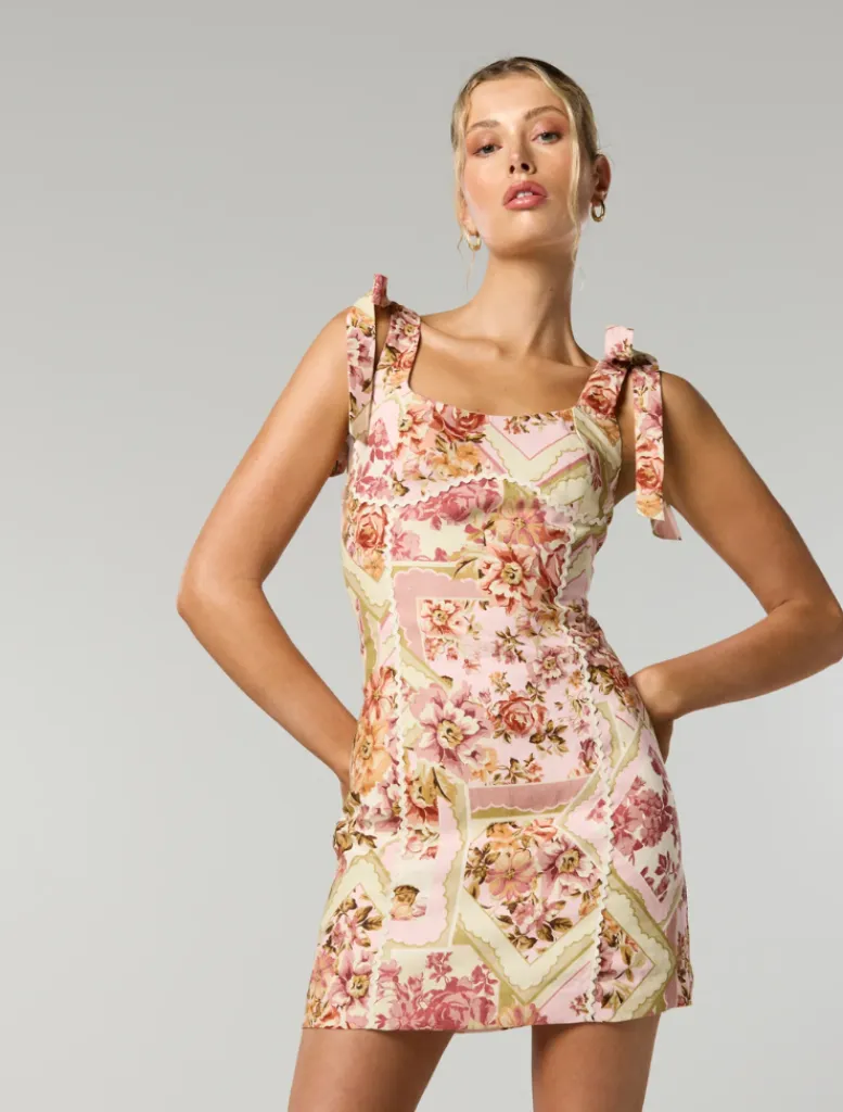 Vaugh Tie Short Dress -*Winona Fashion