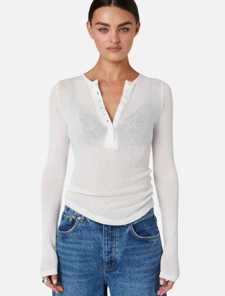 Xavier Button Top -*Bayse Discount